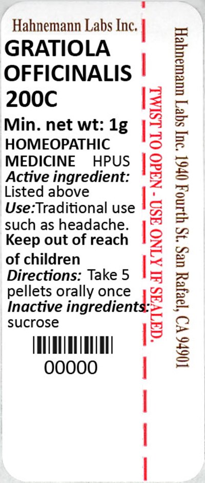 Gratiola Officinalis 200c 1g (Gratiola Officinalis 200c 1g)